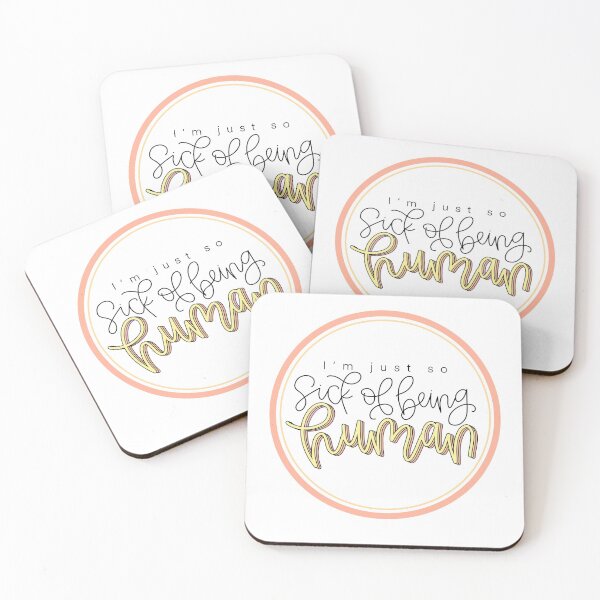 Item preview, Sick of Being Human designed and sold by CarolunaDesigns.