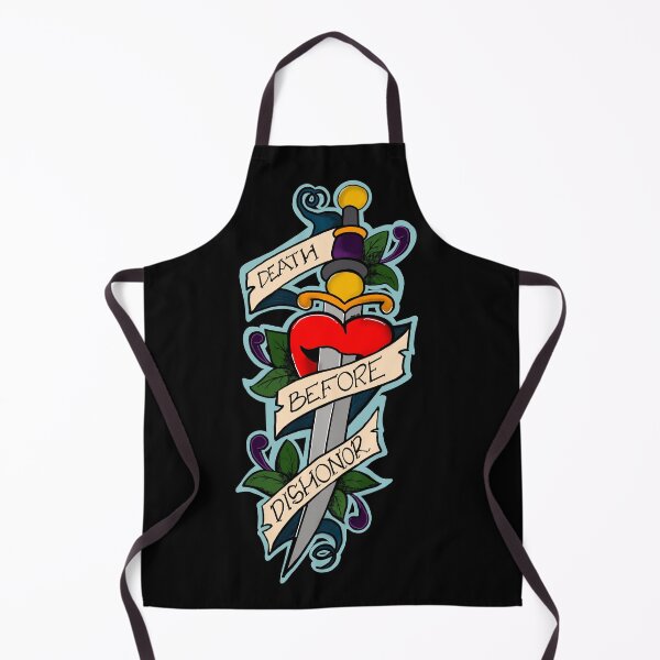 Item preview, Death Before Dishonor w/ Dagger Vintage Tattoo 123020 - KerLZ designed and sold by KerlZ.