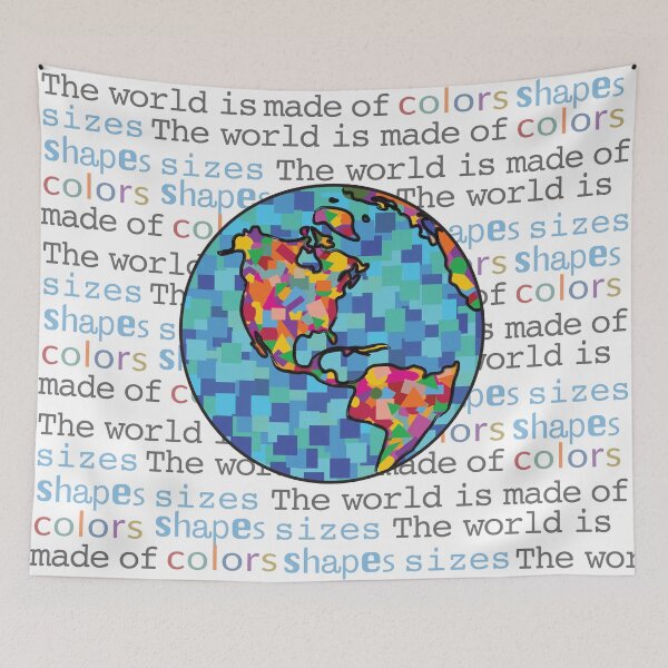 Item preview, The world is made of colors, shapes and sizes designed and sold by thakadlec7.