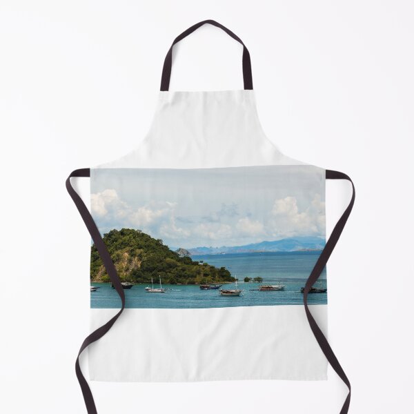 Item preview, Palua Pungua Besar island and boats near Labuan Bajo, Flores, Indonesia designed and sold by SnapTPhotograph.