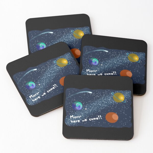 Item preview, Mars, Here We Come!! Perfect Funny Space, Mars lovers and Astronauts Gift Idea, Distressed Retro Vintage designed and sold by Van-Tees.