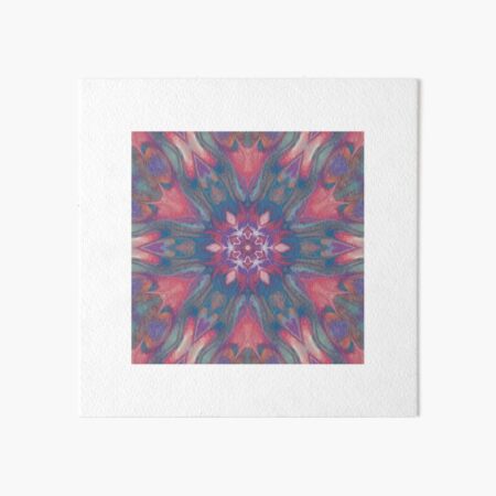 Pink Tulips Abstract Art Board Print