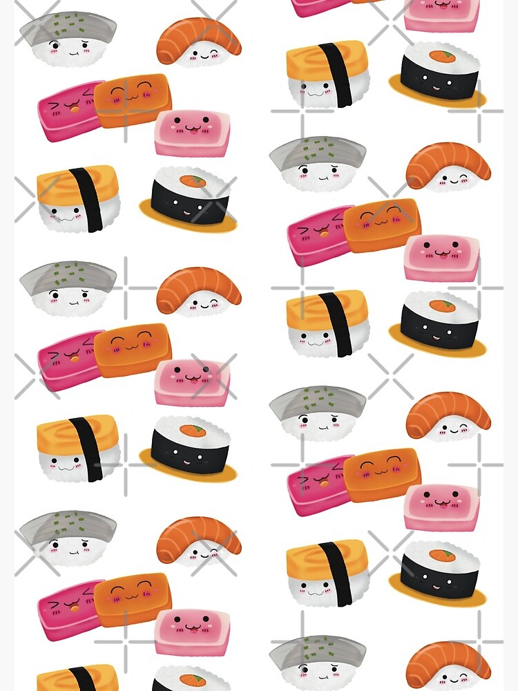 Sushi Go Card Game Characters - Sushi Combo | Spiral Notebook