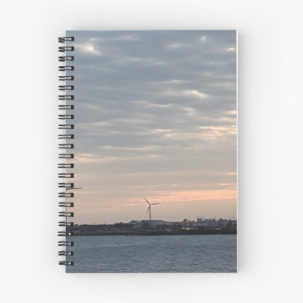 Item preview, Jeju sea sunrise and windmill, korea. designed and sold by human8891.