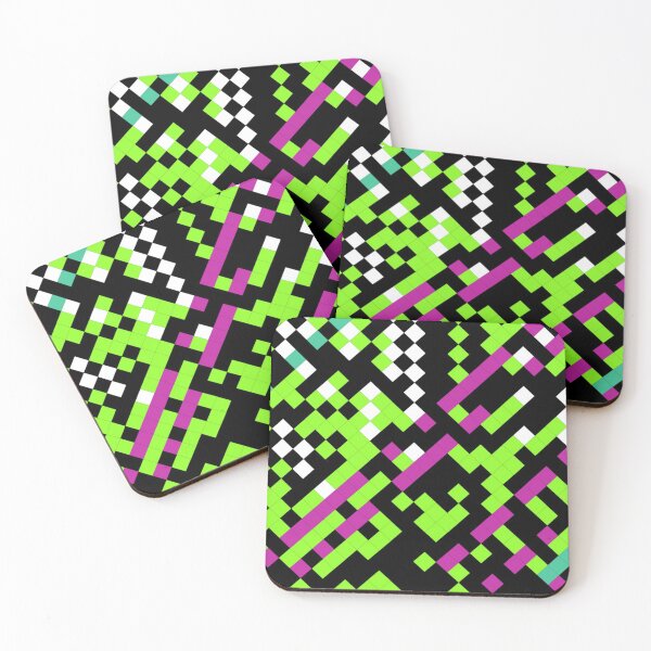 Item preview, Colourful pixel abstract designed and sold by Monkey204.