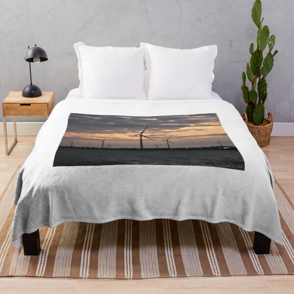Item preview, Jeju sea sunrise and windmill, korea. designed and sold by human8891.