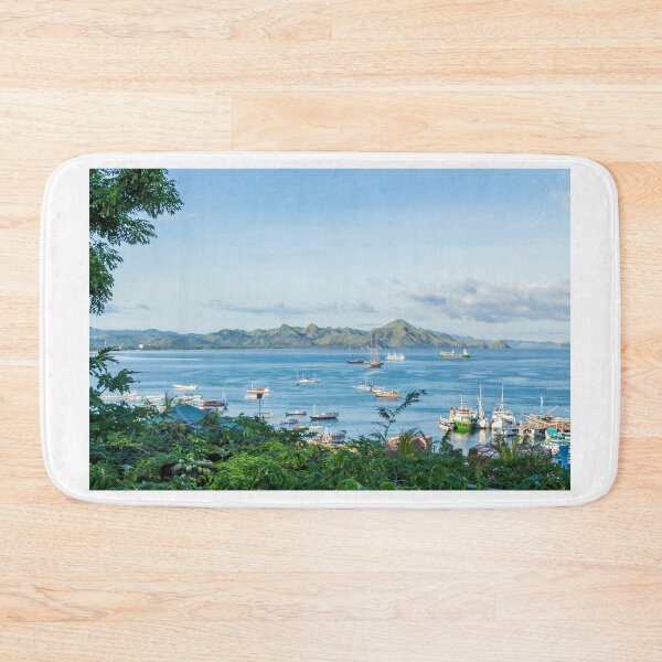 Item preview, A view over Labuan Bajo harbour and Palua Karawo in early morning, Indonesia designed and sold by SnapTPhotograph.