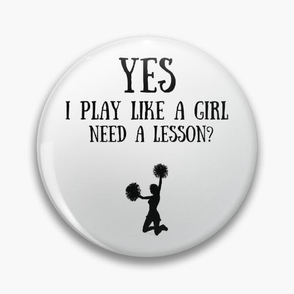 Item preview, Cheerleading: Yes I play like a girl, Need a lesson? designed and sold by TheGreenGoat.