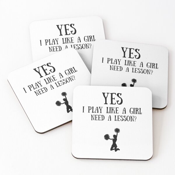 Item preview, Cheerleading: Yes I play like a girl, Need a lesson? designed and sold by TheGreenGoat.