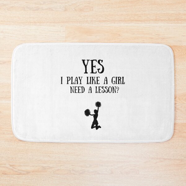 Item preview, Cheerleading: Yes I play like a girl, Need a lesson? designed and sold by TheGreenGoat.