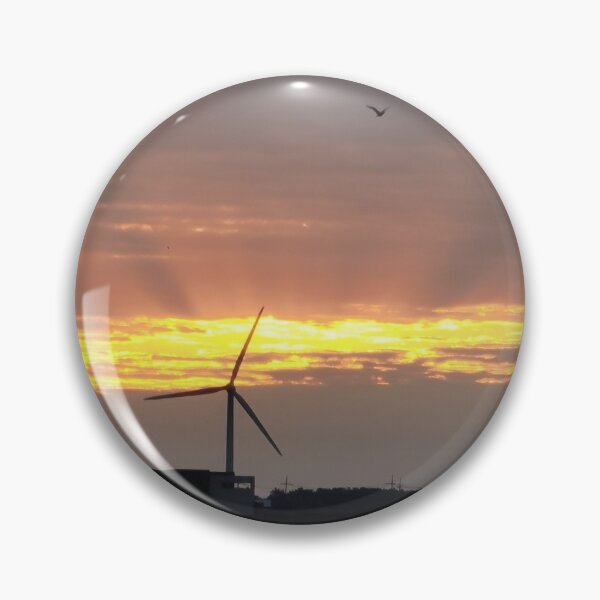 Item preview, Jeju sea sunrise and windmill, korea. designed and sold by human8891.