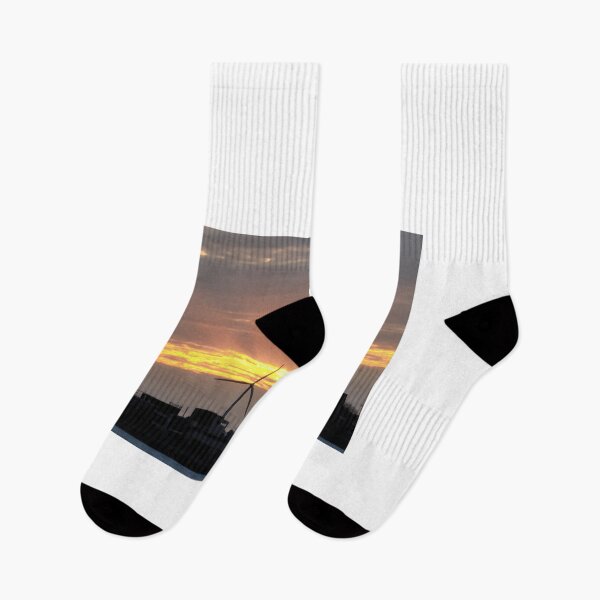 Item preview, Jeju sea sunrise and windmill, korea. designed and sold by human8891.