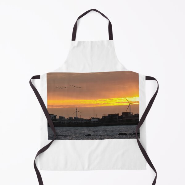 Item preview, Jeju sea sunrise, windmill and migratory birds, korea. designed and sold by human8891.