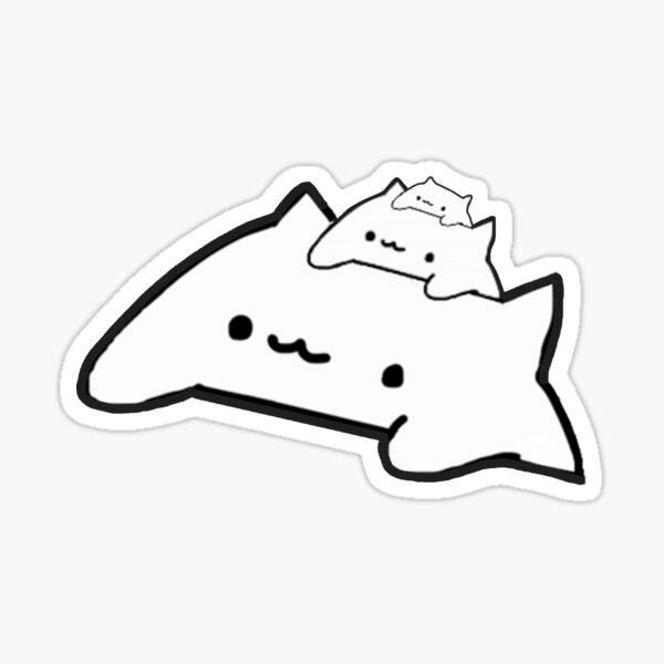 Bongo Cat Song Stickers Redbubble - roblox the bongo cat song