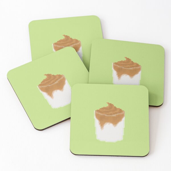 Item preview, Dalgona coffee pixel art designed and sold by tifft.