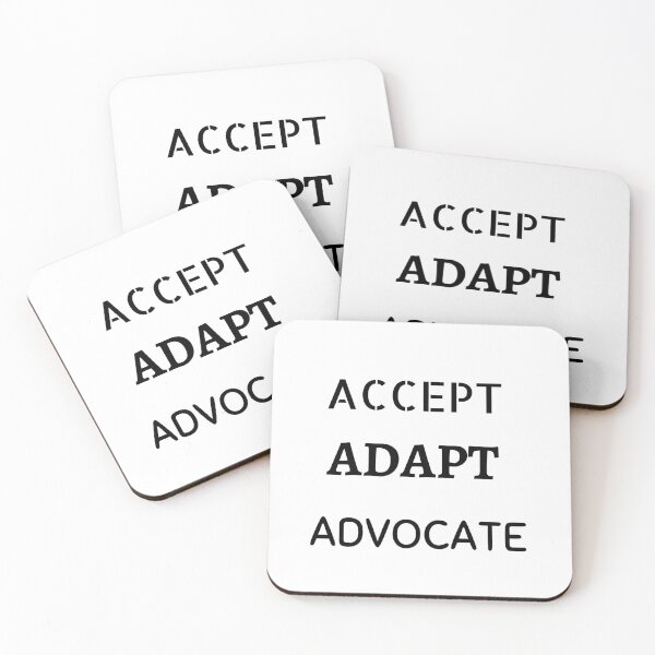 Item preview, ACCEPT, ADAPT, ADVOCATE designed and sold by Boricson.