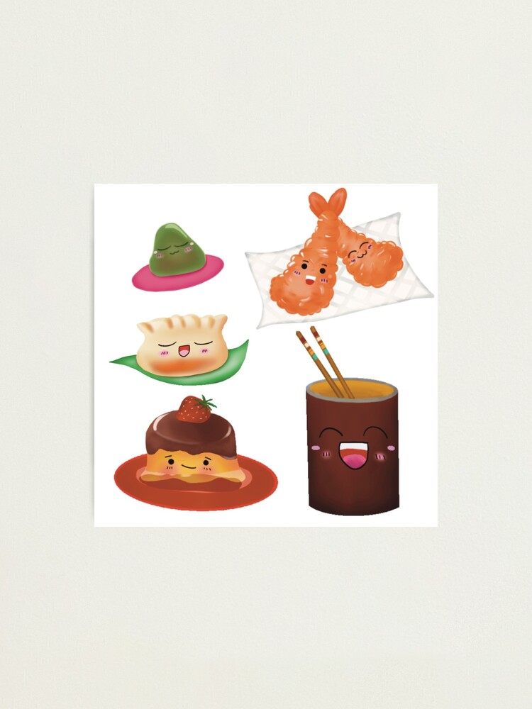 Sushi Go Card Game Characters Sticker for Sale by irchiliart