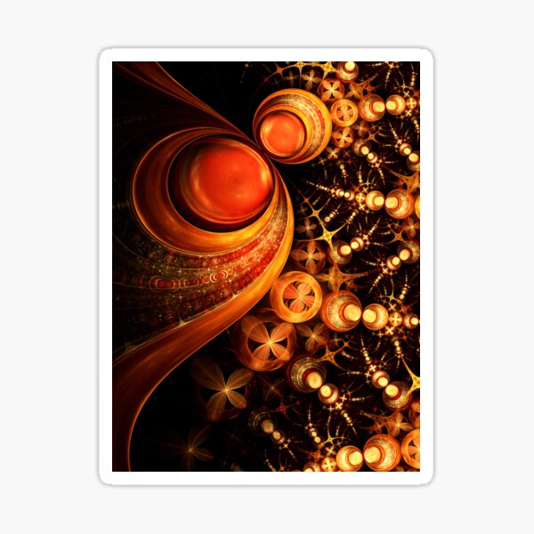 Royal - Abstract Fractal Artwork Sticker