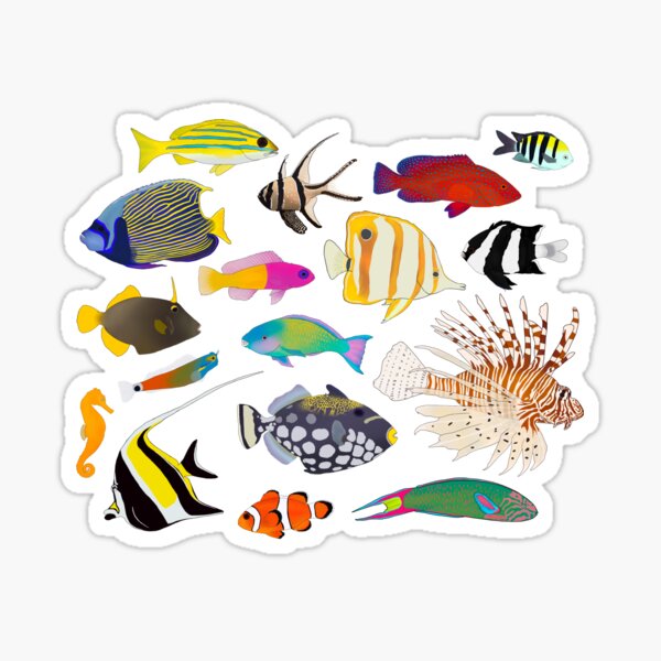 Item preview, Coral Reef Fishes designed and sold by WestCoastWoods.