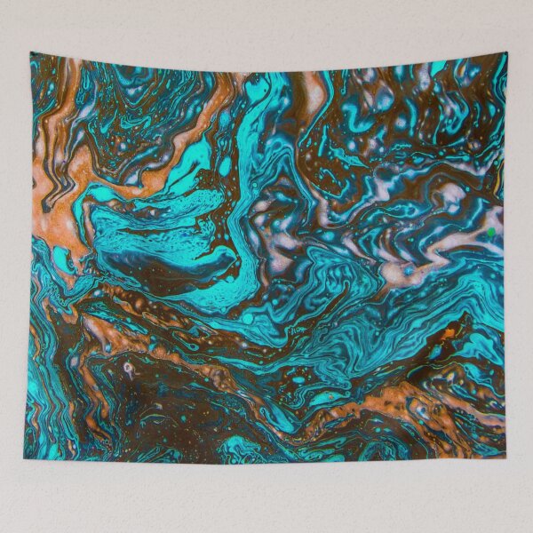 Item preview, Hydro Dipped Teal Dragon designed and sold by ArtRoomOregon.