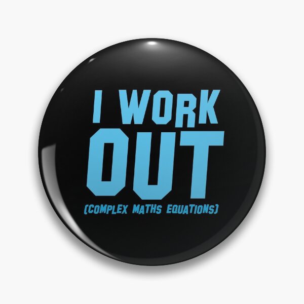Item preview, I WORK OUT (complex maths equations) designed and sold by jazzydevil.