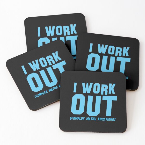 Item preview, I WORK OUT (complex maths equations) designed and sold by jazzydevil.