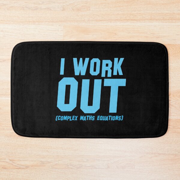 Item preview, I WORK OUT (complex maths equations) designed and sold by jazzydevil.