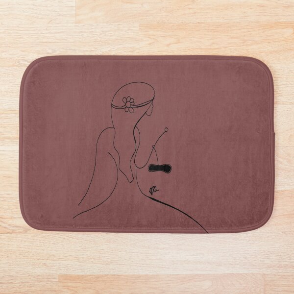Aperçu de l'œuvre Dessin au trait fleur femelle minimaliste w31 créée et vendue par plaline.