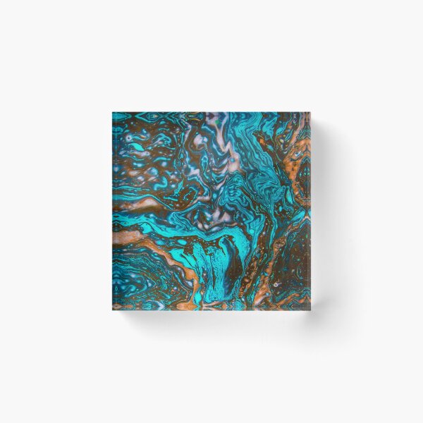 Item preview, Hydro Dipped Teal Dragon Eye designed and sold by ArtRoomOregon.