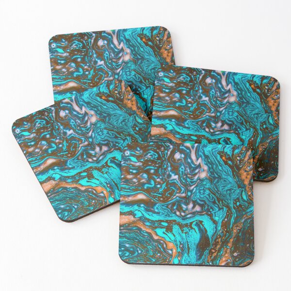 Item preview, Hydro Dipped Teal Dragon Eye designed and sold by ArtRoomOregon.