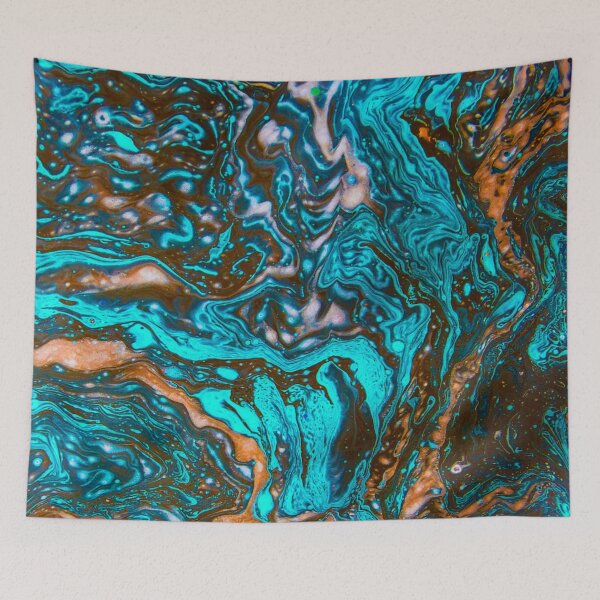 Item preview, Hydro Dipped Teal Dragon Eye designed and sold by ArtRoomOregon.