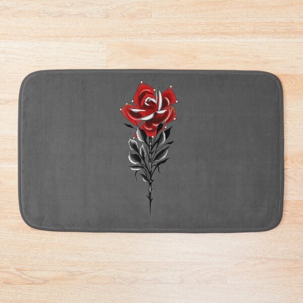 Item preview, Tattoo red rose designed and sold by Blacklinesw9.