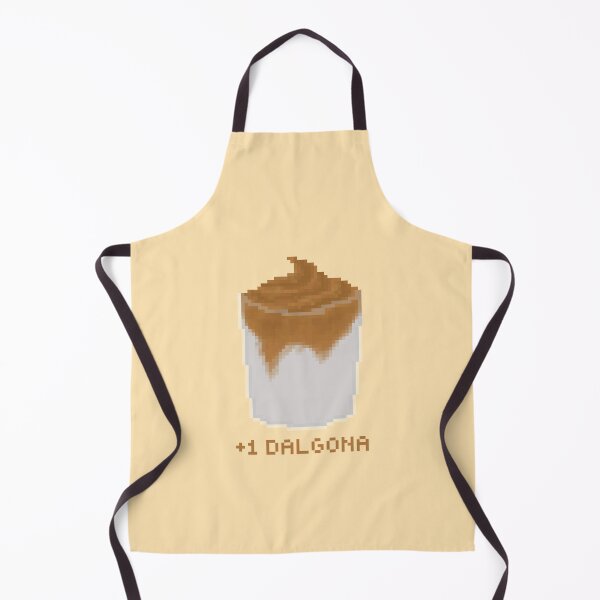 Item preview, +1 dalgona coffee pixel art drawing (tan background) designed and sold by tifft.