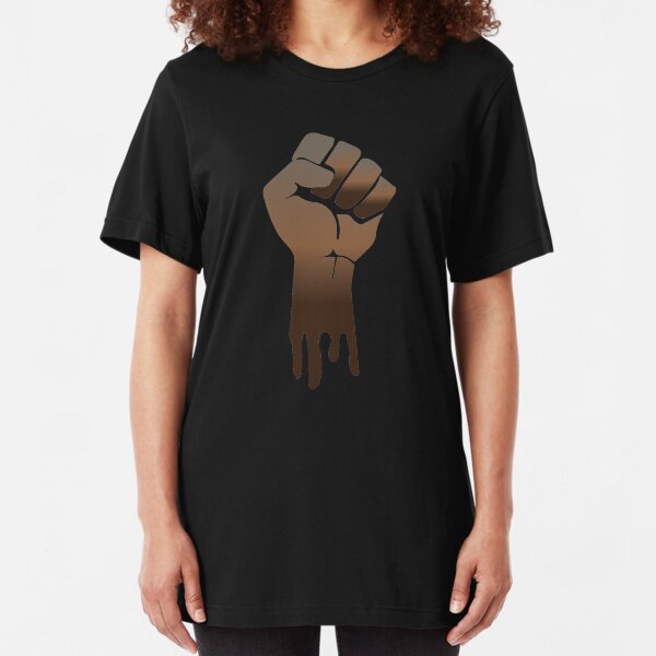 Black Power Slim Fit T-Shirt