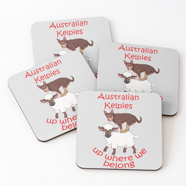 Item preview, Australian Kelpies - up where we belong! designed and sold by Kestrelle.