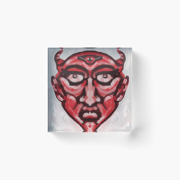 Item preview, The red bad man face designed and sold by jotcar.