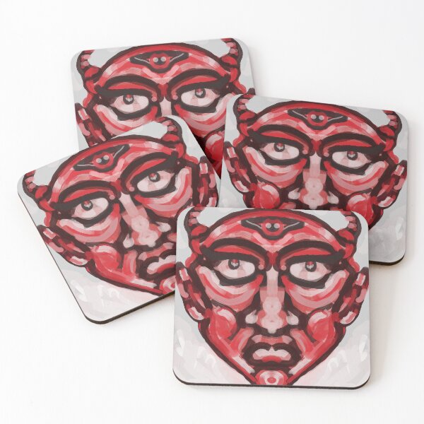 Item preview, The red bad man face designed and sold by jotcar.