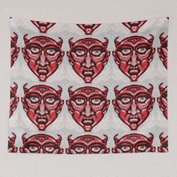 Item preview, The red bad man face designed and sold by jotcar.
