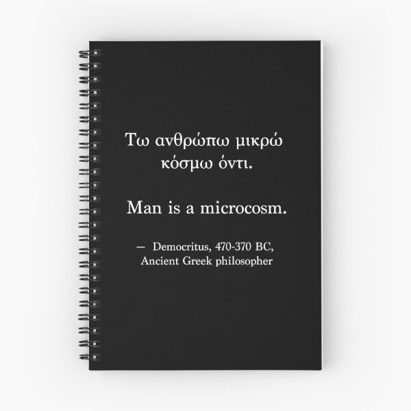 Item preview, Ancient Greek Quote - Man is a Microcosm designed and sold by LuludiLemoni.