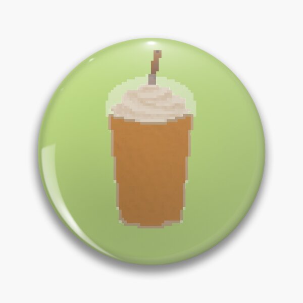 Item preview, Ice frappe coffee pixel art (no caramel drizzle) designed and sold by tifft.