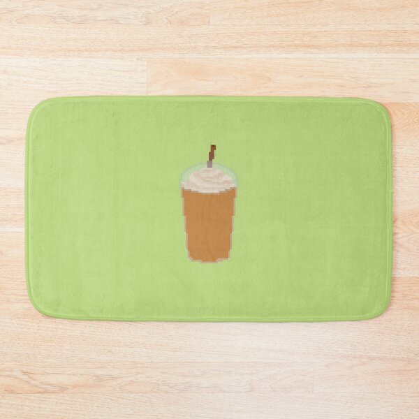 Item preview, Ice frappe coffee pixel art (no caramel drizzle) designed and sold by tifft.