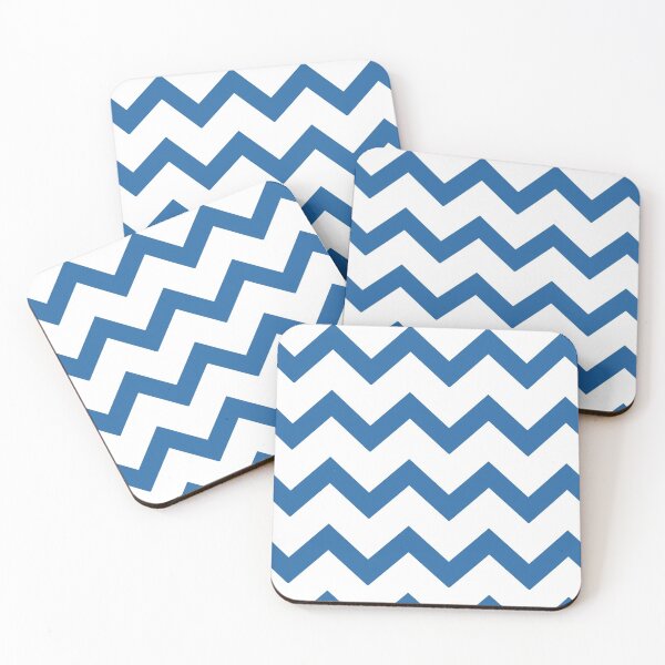 Item preview, Chevron blue and white stripes  designed and sold by MariaMarinova.