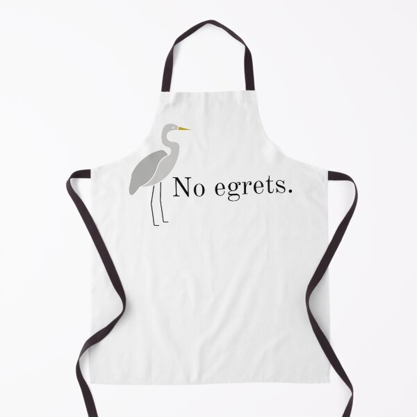 Item preview, No egrets no regrets bird pun designed and sold by TheWaterBirds.