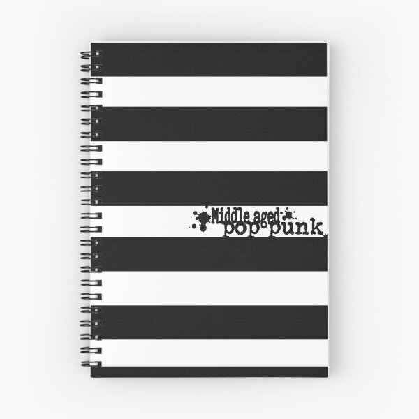 Item preview, Middle Aged Pop Punk Black and White Stripes designed and sold by Getonboardman.