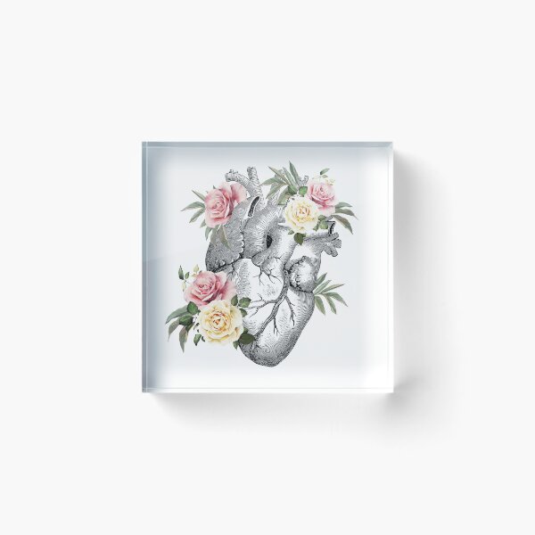 Item preview, Bloom roses Heart Human Anatomy designed and sold by Collagedream.