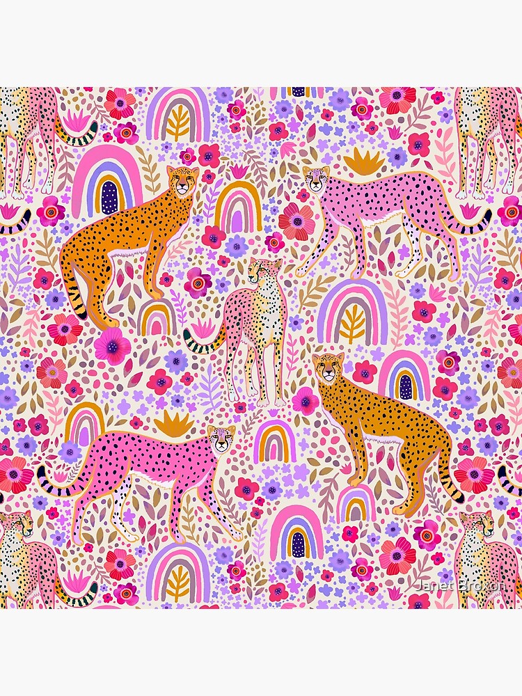 Cheetah’s in a Rainbow Garden by jbroxon