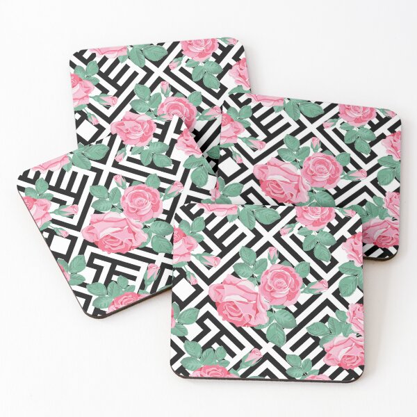 Item preview, Pink Floral pattern print designed and sold by GutsyShop.