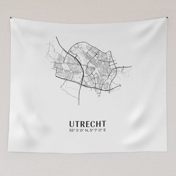 Item preview, Utrecht map designed and sold by JustinErnesto.