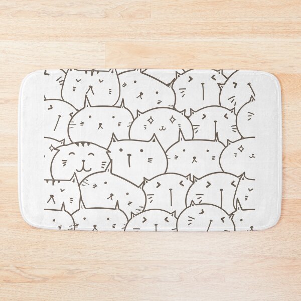 Item preview, Kawaii Kitty Pattern designed and sold by HelloGloomy.