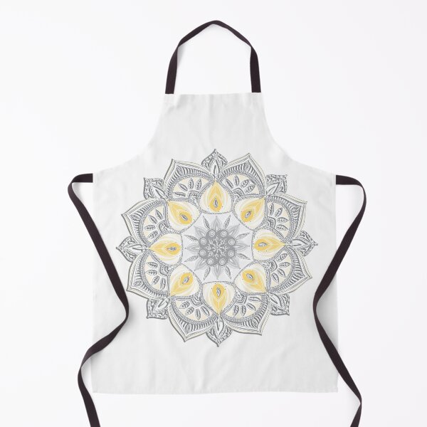 Item preview, Silver and Yellow Mandala designed and sold by squishyrainbow.